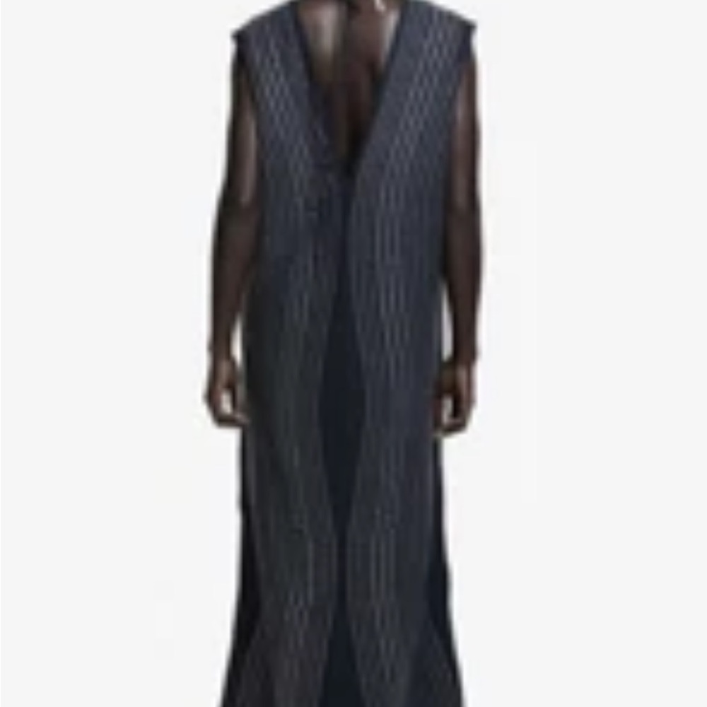 H&M Black Midi Dress with Silver Detailing - Picture 4 of 5
